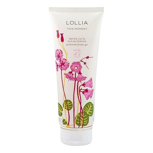 Lollia This Moment Shower Gel, 8 Fl Oz - Water Lily & Sun Blossoms, Moisturizing Body Wash