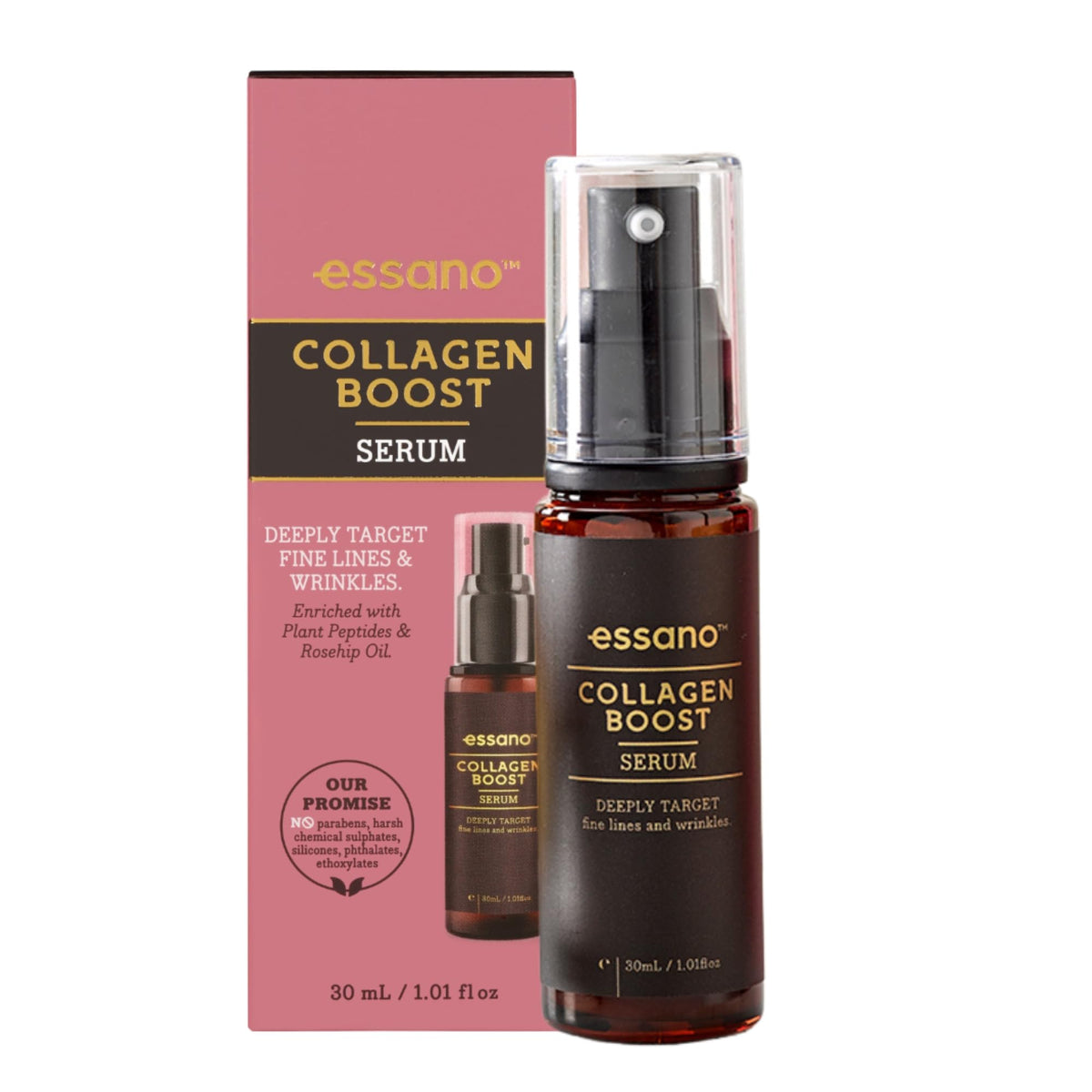 Essano Collagen Boost Serum, 30ml - Anti-Aging Hydration for Youthful Skin