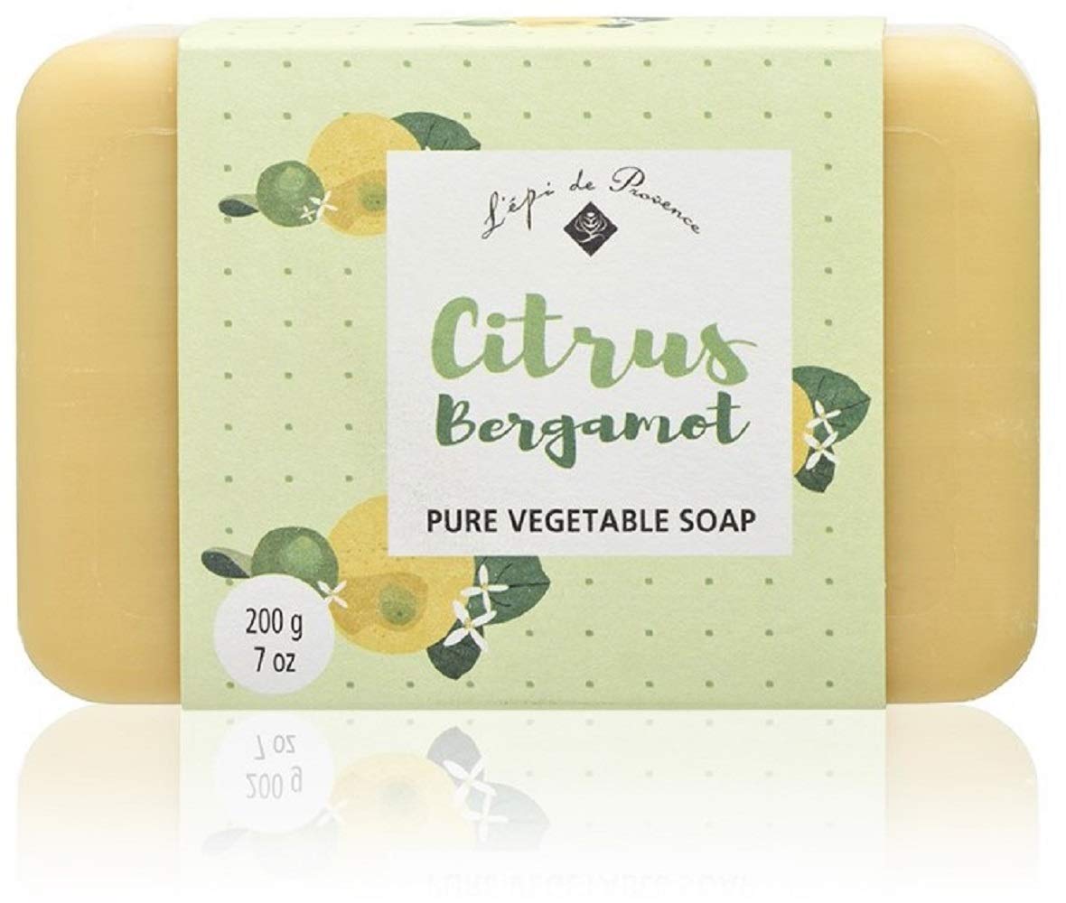 L'Epi De Provence Citrus Bergamot Shea Butter Bath Soap - 7Oz French Luxury