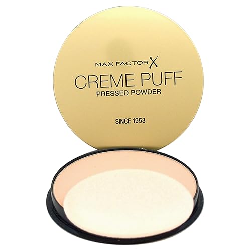 Max Factor Creme Puff Powder Foundation, #81 Truly Fair, 21G - Lightweight & Smooth Finish