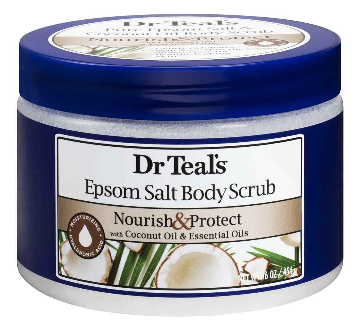 Dr. Teal'S Body Scrub Nourish & Protect, 16 Fl Oz - Exfoliating Skin Care For Smoothness