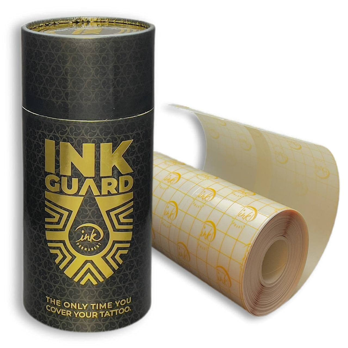 Ink Guard Tattoo Aftercare Bandage 6&quot;X32' - Waterproof, Extra Adhesive, Second Skin Film