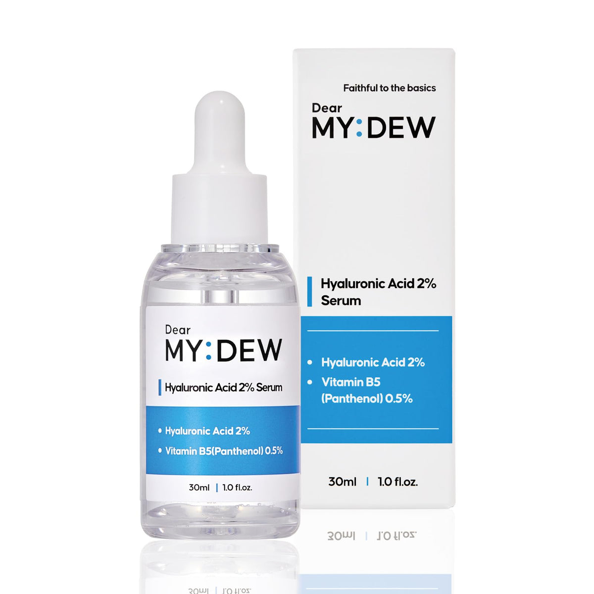 Dearmydew 2% Hyaluronic Acid Serum With Vitamin B5 - Hydrating, Anti-Aging, Fast Absorbing,