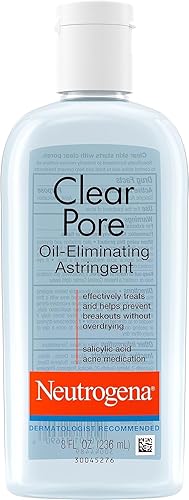 Neutrogena Clear Pore Oil-Eliminating Astringent, 8 Oz, Pack Of 3 - Acne Treatment