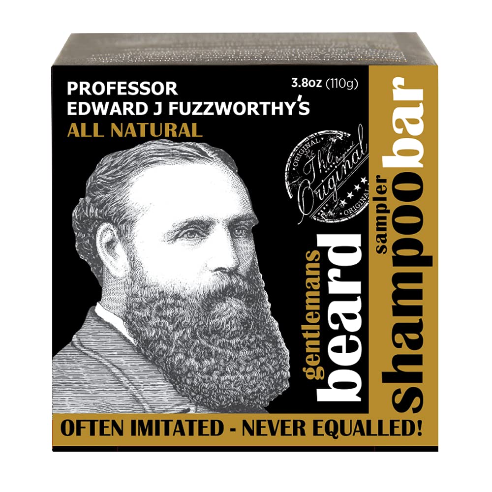 Professor Fuzzworthy'S Beard Sampler Kit - All Natural Shampoo & Conditioner Bar For Men