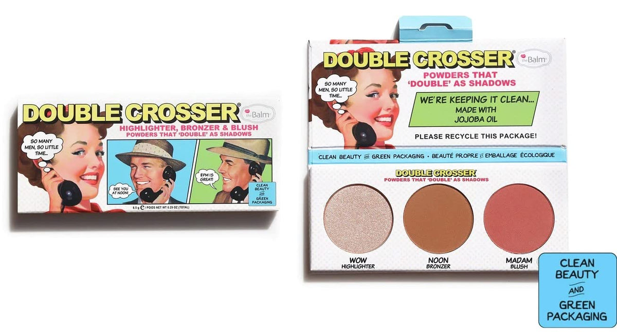 Double Crosser Face Palette by the Balm for Women  029 oz Makeup