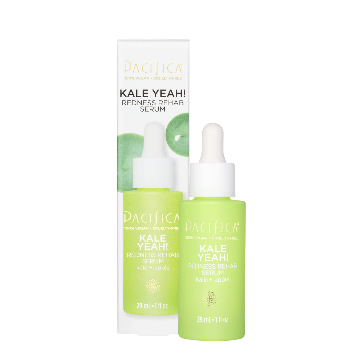 Pacifica Kale Yeah! Face Serum - Niacinamide & Peptides for Redness, Acne & Pore Minimizing, 1 Fl