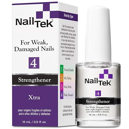 Nail Tek Xtra 4 Nail Strengthener For Weak & Damaged Nails, 0.5 Oz, 1-Pack