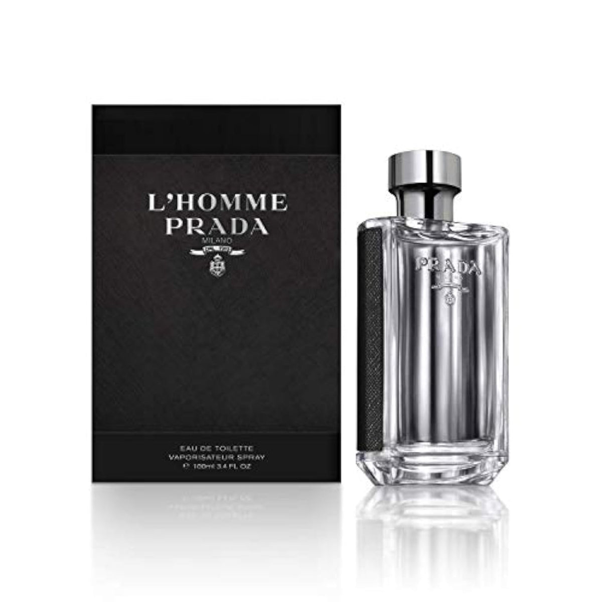 Prada L'Homme Eau De Toilette Spray For Men, 3.3 Fl Oz - Elegant Fragrance, Packaging May Vary