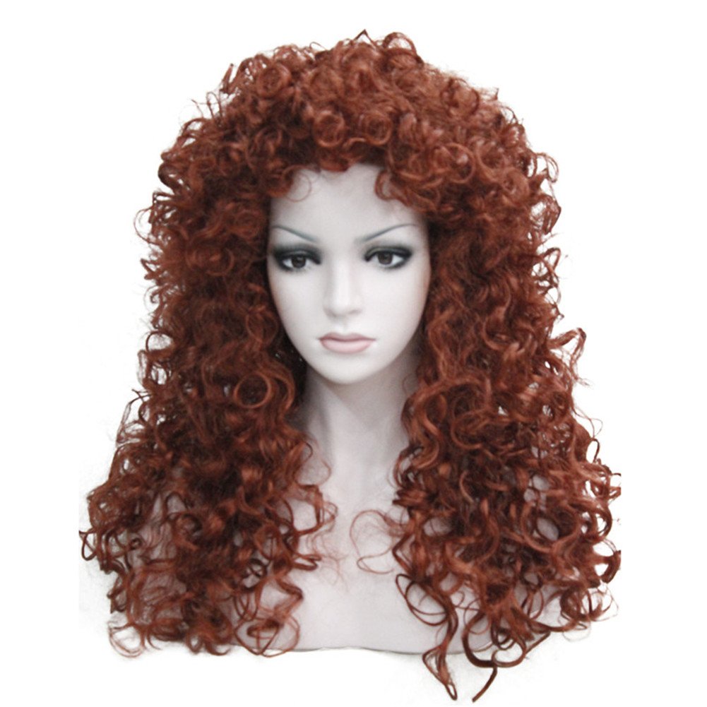 Aimole 22&quot; Synthetic Heat Resistant Long Curly Wig - Cosplay Women Wig (130-Fox Red)