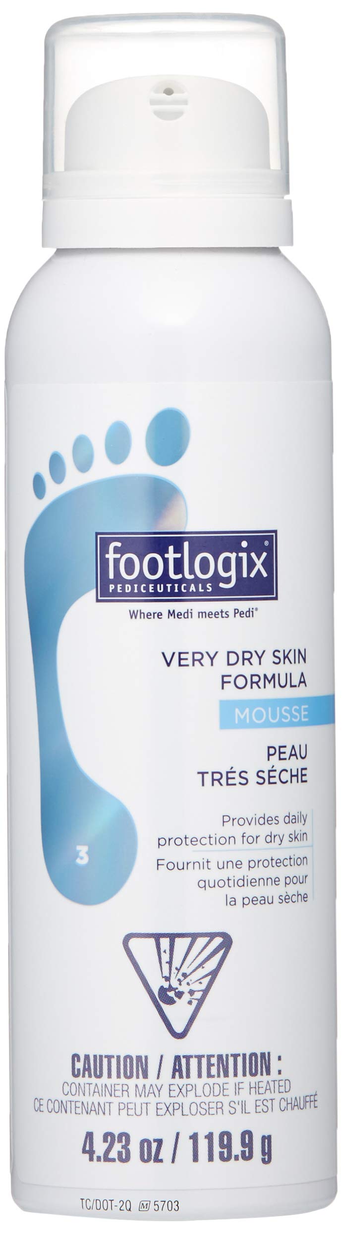 Footlogix Very Dry Skin Formula 3 - 4.23Oz Moisturizing Treatment For Dry Skin