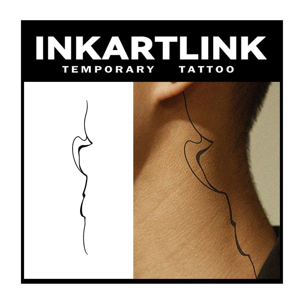 Inkartlink Semi-Permanent Tattoo - 3 Sheets Waterproof Adult Art Design, Realistic & Reflective Free