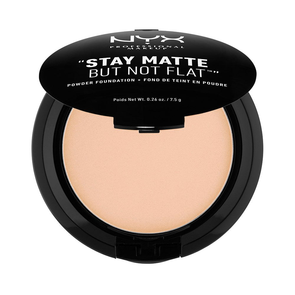 Nyx Professional Makeup Stay Matte But Not Flat Powder Foundation - Natural, 0.26 Oz