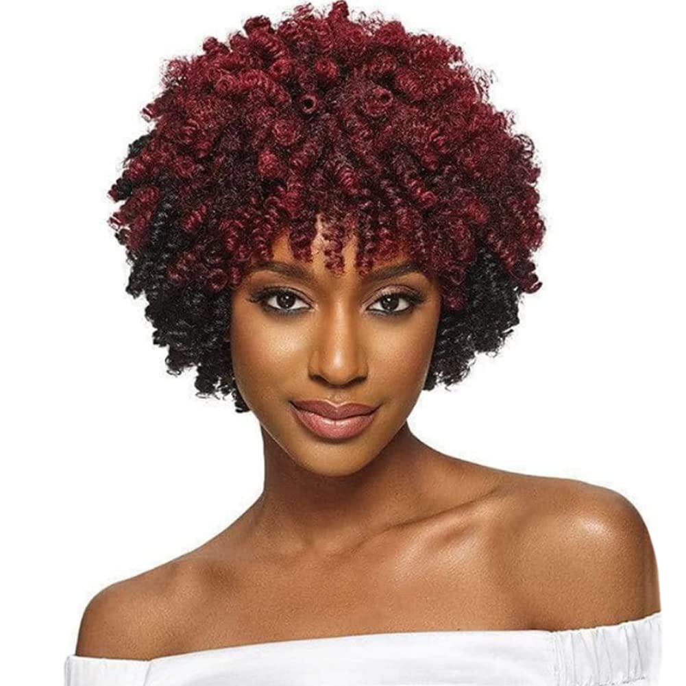 Miman 20&quot; Short Curly Crochet Hair 8Mm Carrie Curls Twa Braids For Black Women - 3 Packs