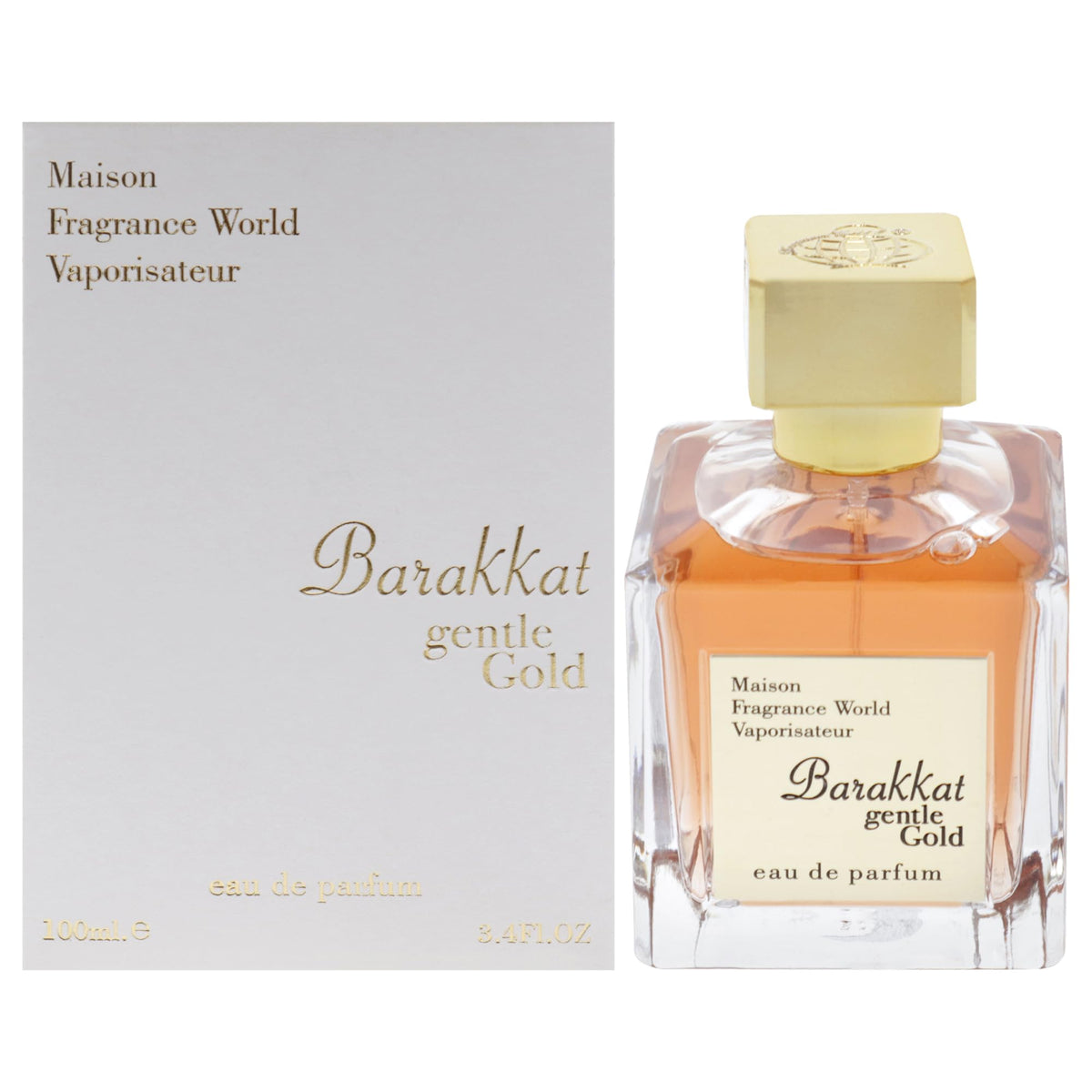 Fragrance World Maison Barakkat Gentle Gold for Unisex  34 oz EDP Spray