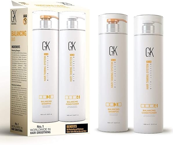 Gk Hair Balancing Shampoo & Conditioner Set For Oily & Color Treated Hair, 33.8 Fl Oz (Pack Of 