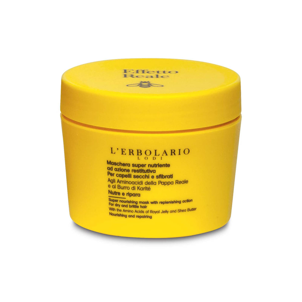 LErbolario Effetto Reale Super Nourishing Hair Mask  Restores Body to Damaged Hair  Leaves Hair Strong and Radiant  Promotes