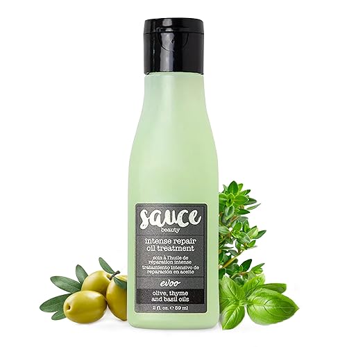 Sauce Beauty Intense Repair Olive Oil Treatment - 2 Fl Oz Hair Oil For Curly & Damaged Hair