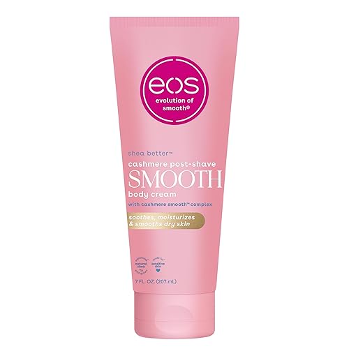 Eos Cashmere Skin Collection Post-Shave Body Cream, Vanilla Cashmere, 72-Hour Hydration, 7 Fl Oz