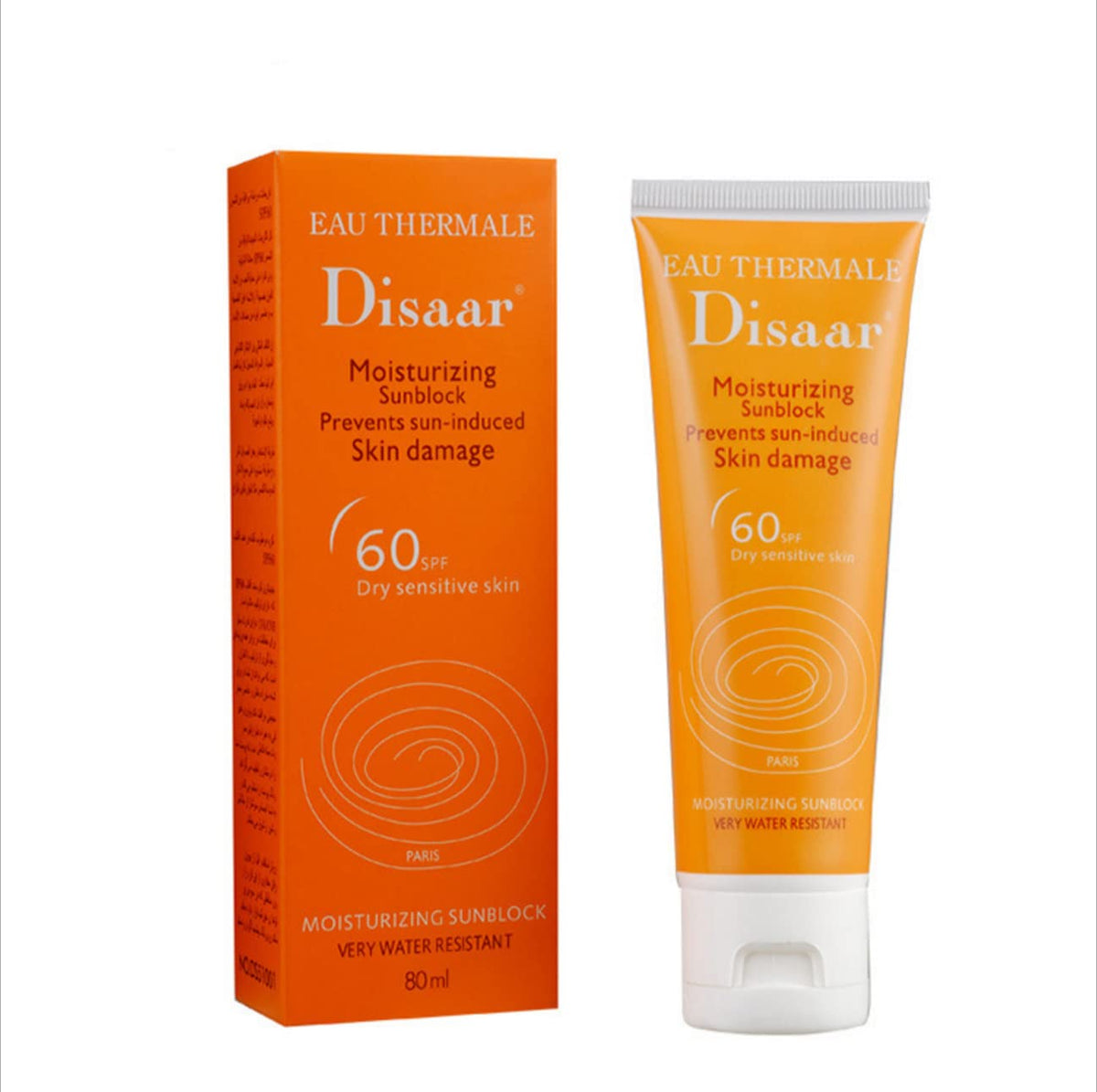 Disaar Spf 60+ Moisturizing Sunscreen Cream For Dry Sensitive Skin, 80Ml