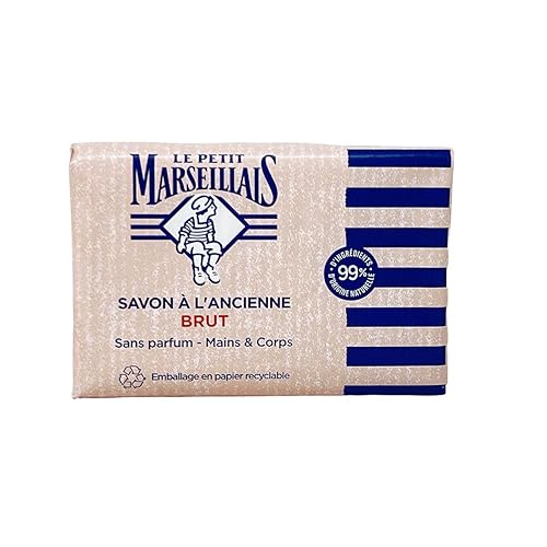 Le Petit Marseillais Unscented French Marseille Soap Bar, 10.5 Oz – Natural Cleanser