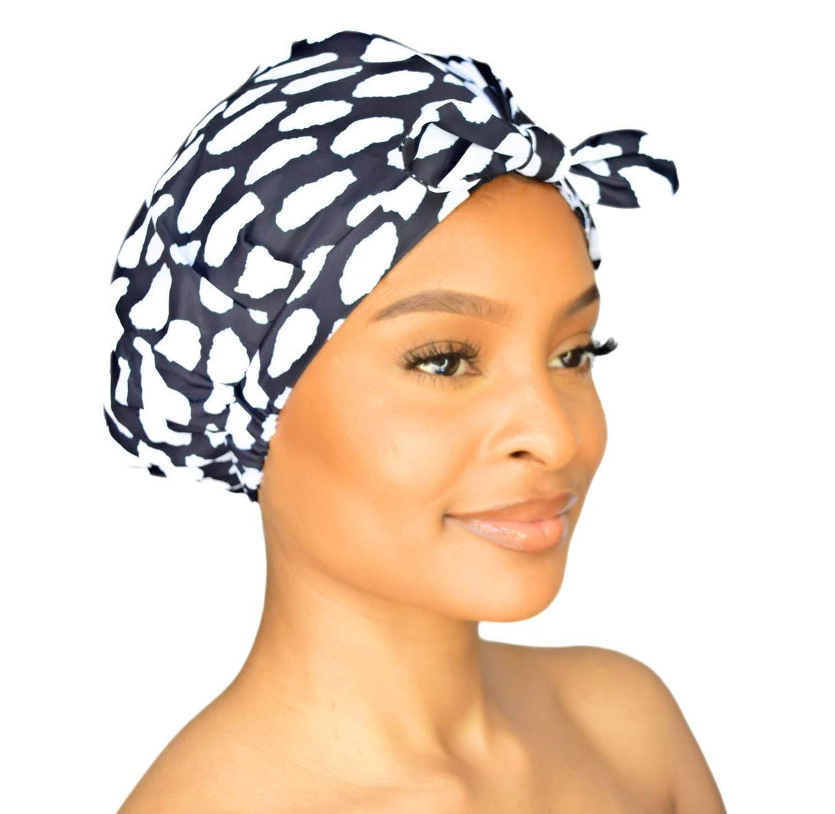 Grace & Company Waterproof Luxury Shower Cap For Women - Reusable & Breathable, Casablanca