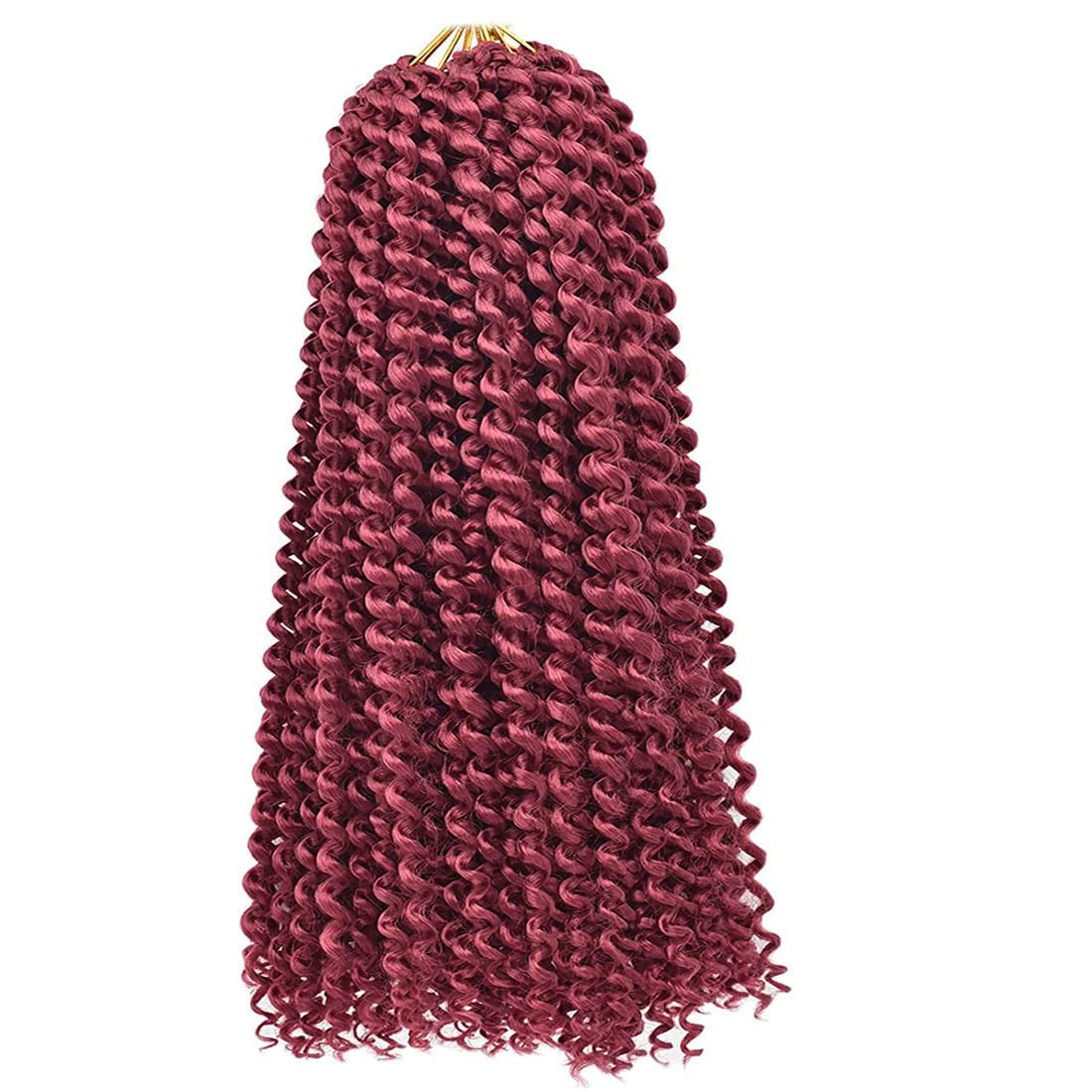 Kepbeay Passion Twist Crochet Hair Water Wave 18 Inch For Black Women - Bug Color