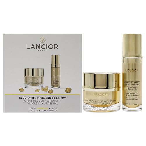 Lancior Paris Timeless Gold Cleopatra Set - Youth Cream & Face Lift Serum, 2 Pc