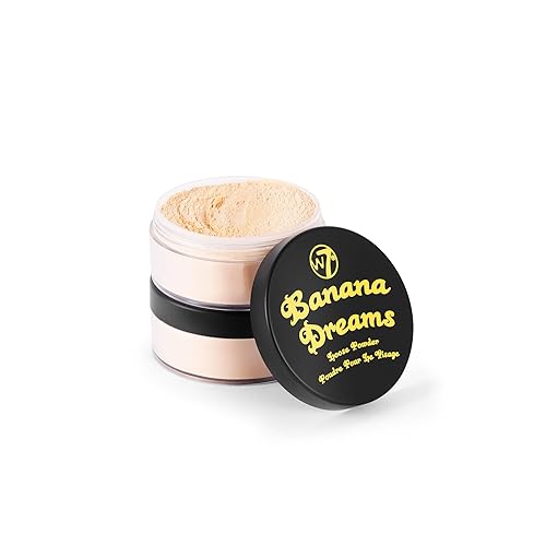 W7 Banana Dreams Loose Setting Powder - Yellow Blurring Powder, 2 Pack, 0.71 oz