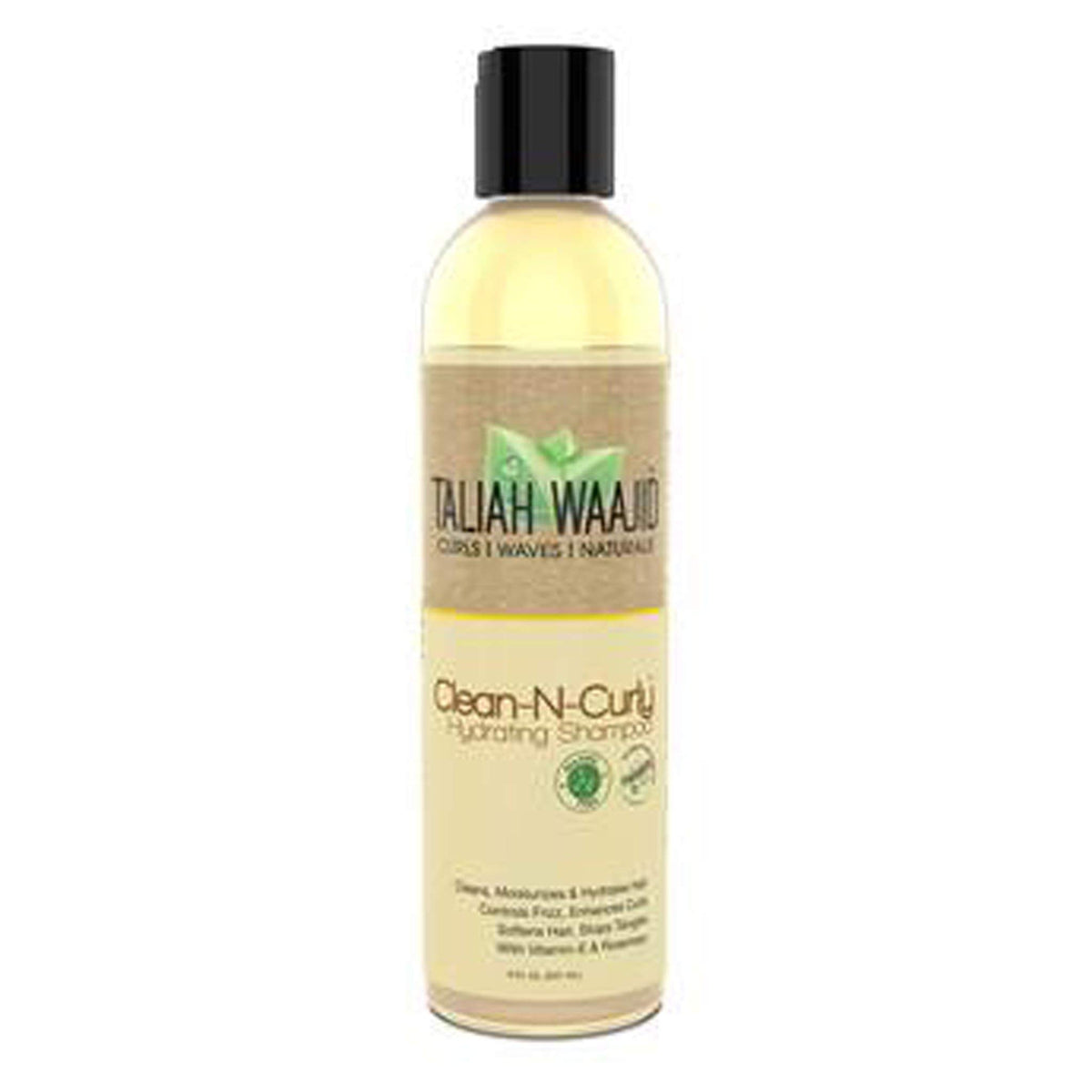 Taliah Waajid Clean-N-Curly Hydrating Shampoo - Moisture-Rich For Curls & Waves, 8Oz