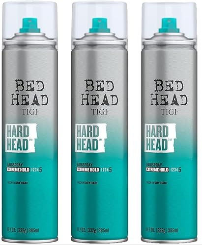 Tigi Bed Head Hard Head Spray - 11.7 Oz (Pack Of 3) - Maximum Hold Hair Spray