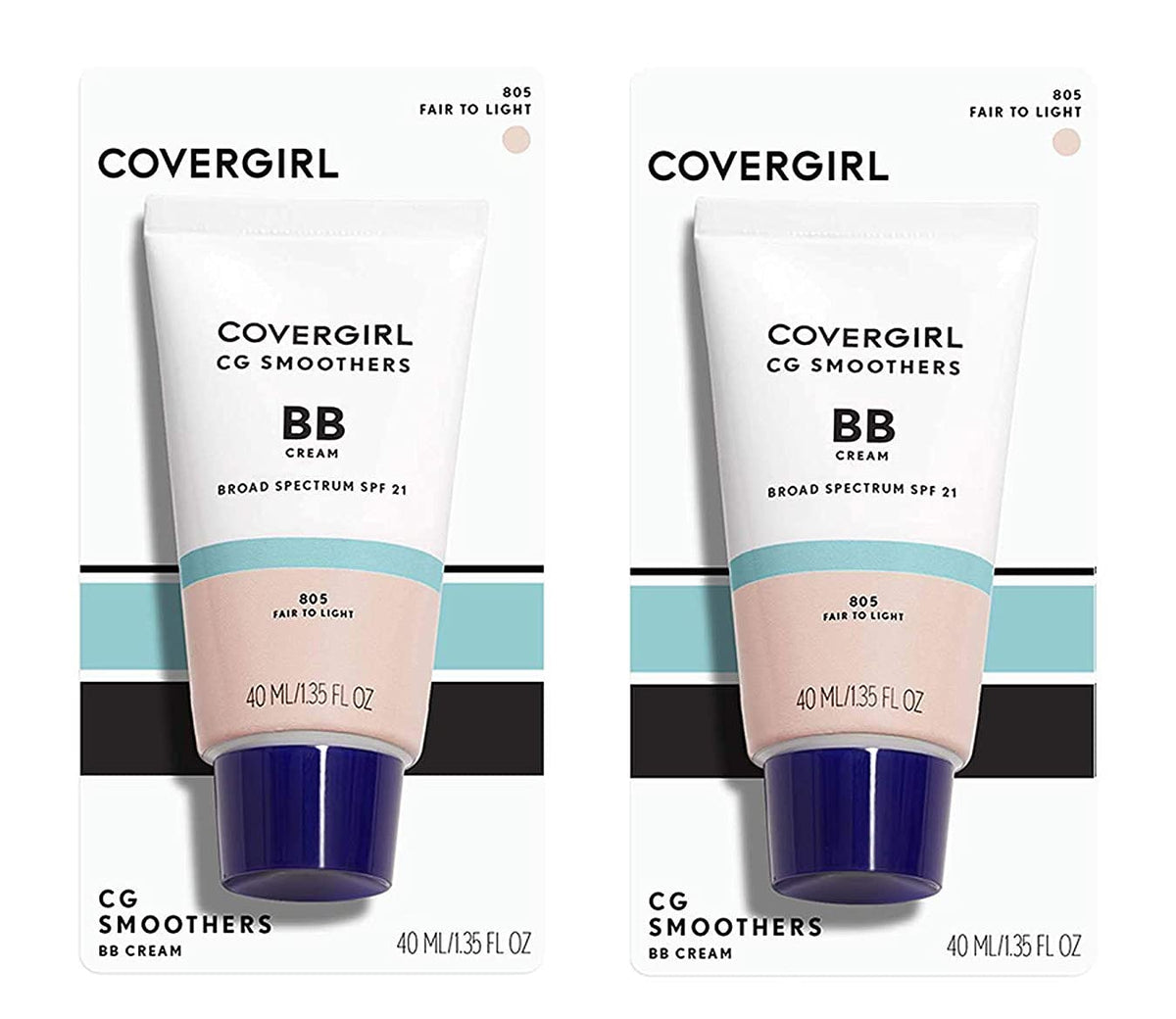 Covergirl Smoothers Bb Cream, Fair To Light 805, 1.35 Fl Oz, 2 Count -