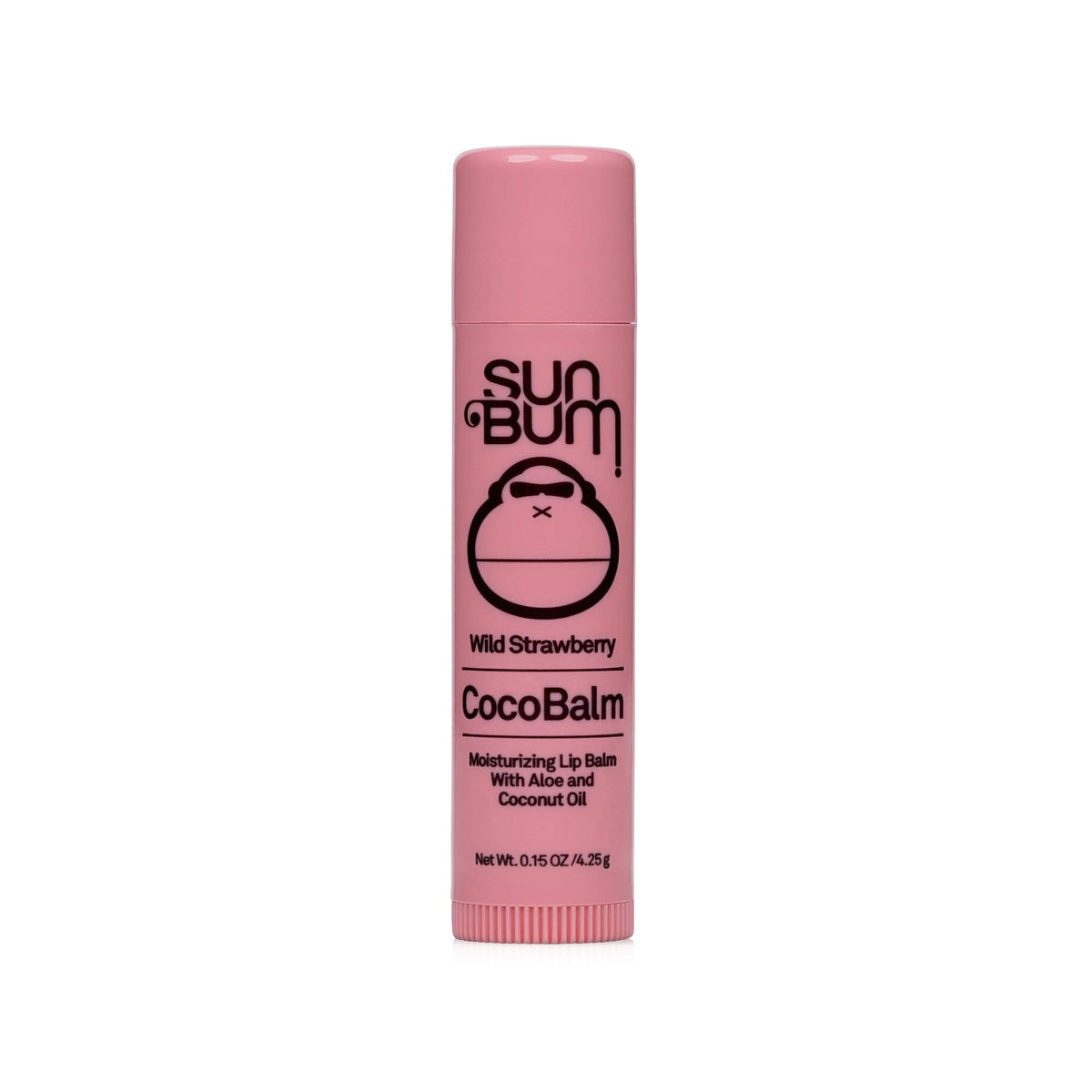 Sun Bum Wild Strawberry Cocobalm - Hydrating Lip Balm With Aloe, Paraben & Silicone Free, 0.15Oz