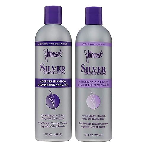 Jhirmack Silver Brightening Purple Shampoo & Conditioner Set For Silver, Grey, & Blonde Hair