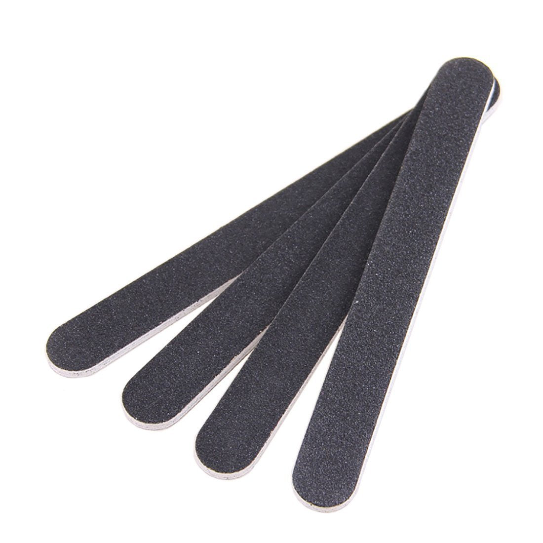 Esowemsn 10 Pcs Double Sided Nail Files - Black Emery Boards For Manicure & Pedicure