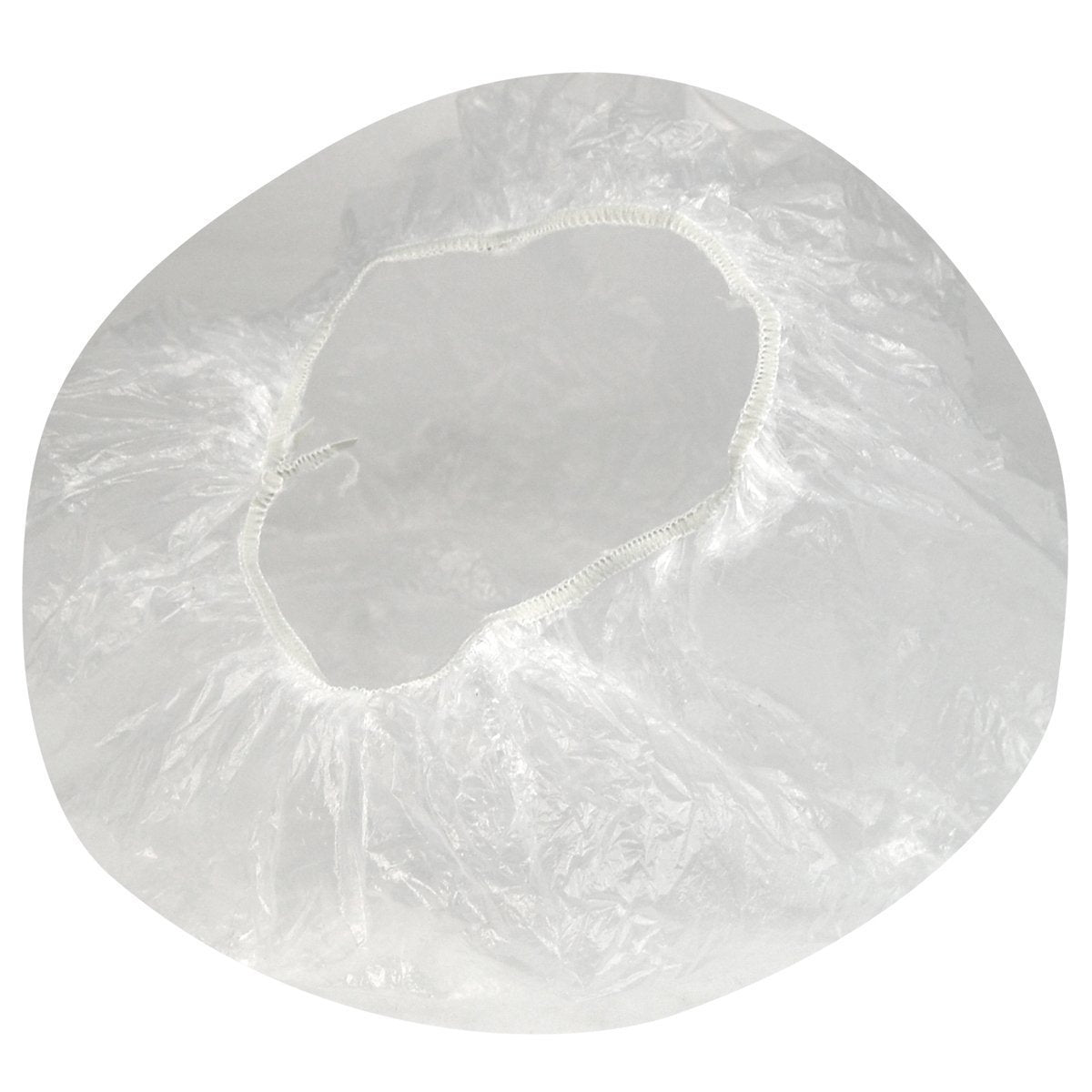 Wresty 100 Pcs Clear Plastic Waterproof Shower Caps For Men & Women - One Size