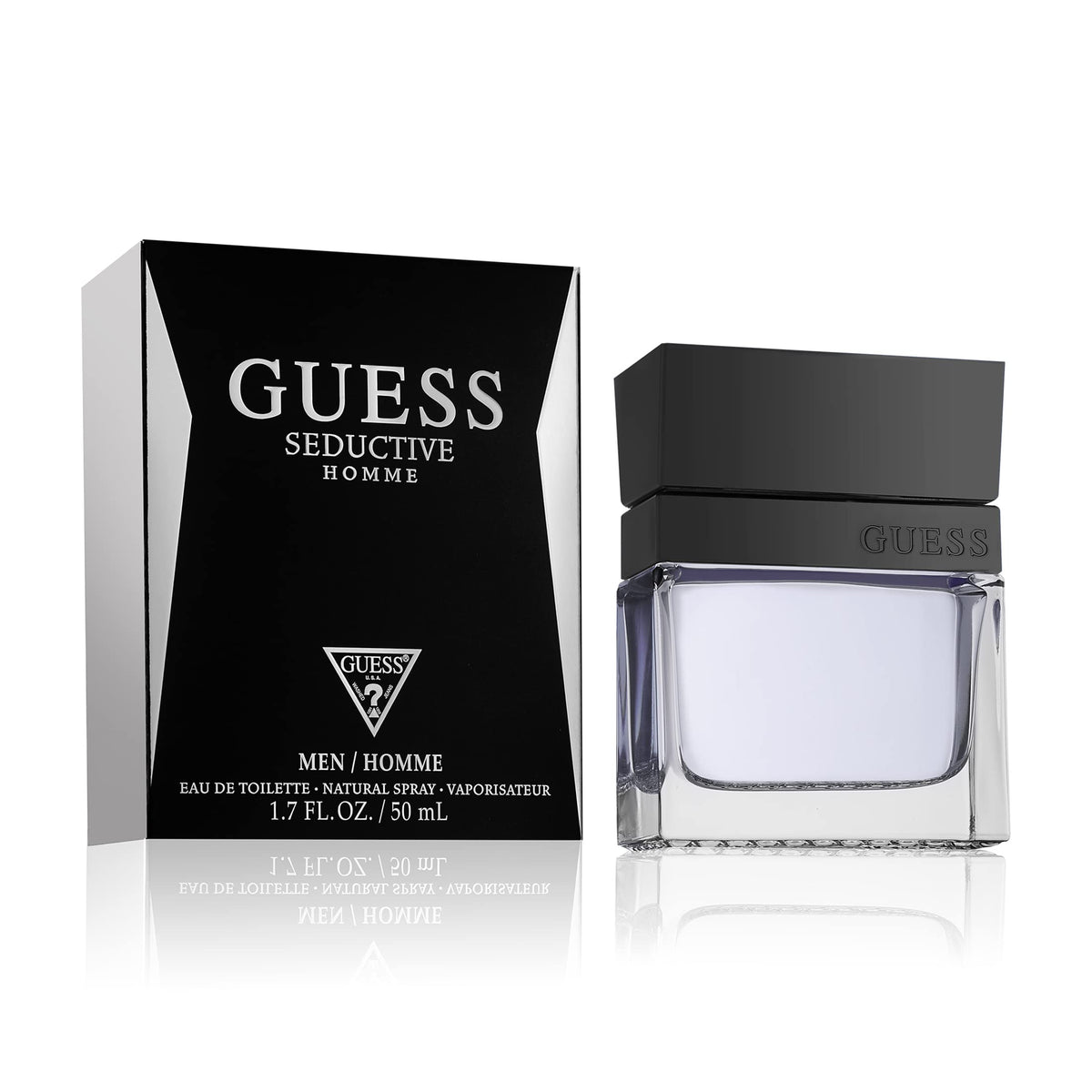 Guess Seductive Homme Eau De Toilette Spray For Men, 1.7 Oz - Captivating Fragrance