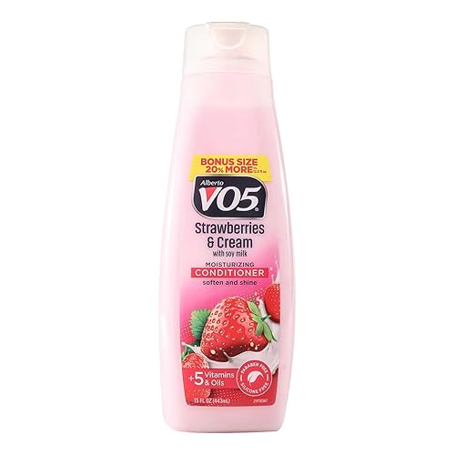 Alberto Vo5 Moisture Milk Conditioner, Strawberries & Cream, 30 Fl Oz, Hydrating Hair Care