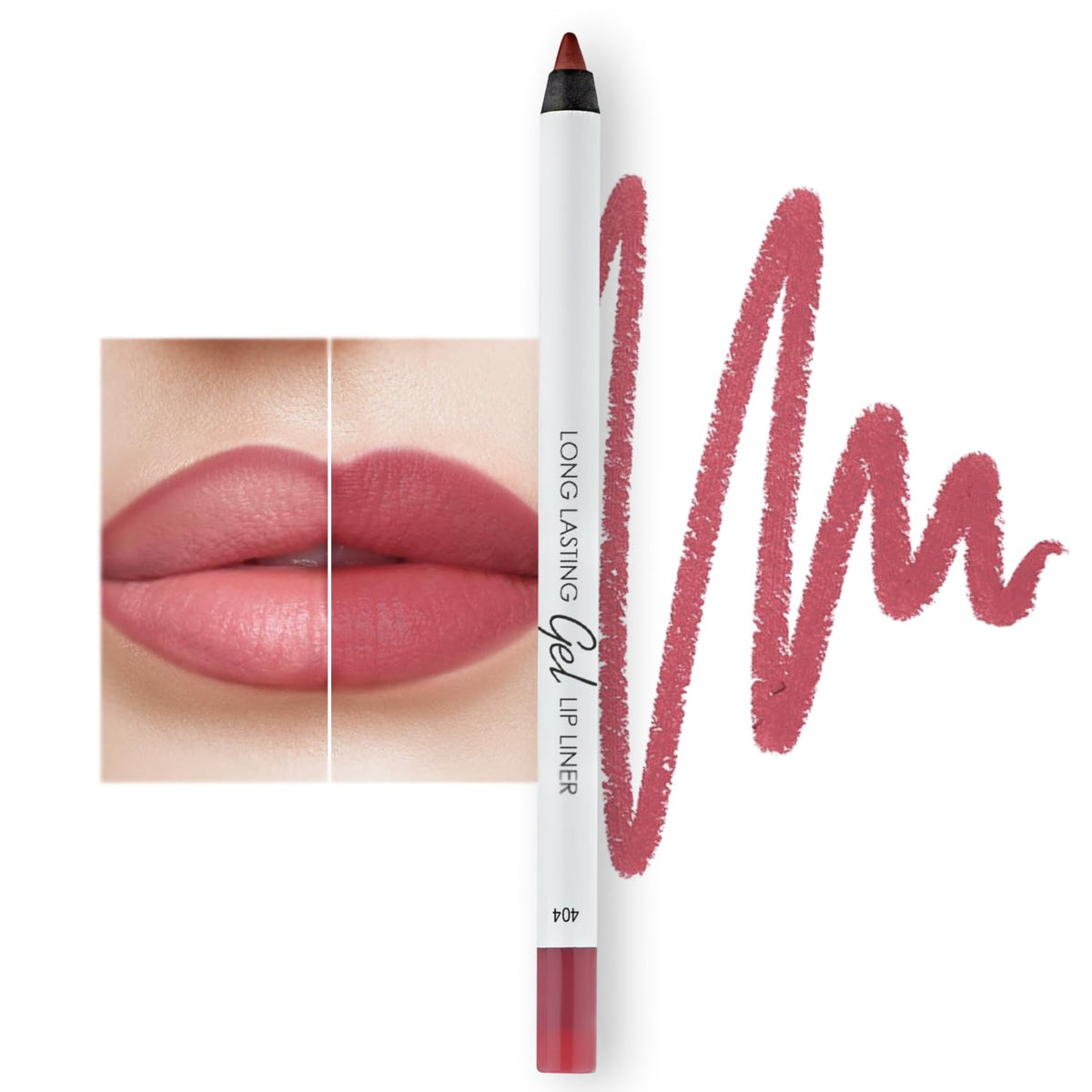 Lamel Matte Gel Lip Liner - Waterproof, Longwear, High Pigment - Berry, 1.7G/0.05