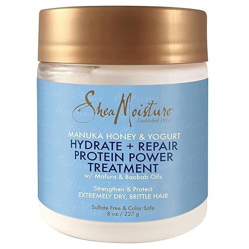 Sheamoisture Manuka Honey & Yogurt Hair Mask, 8 Oz - Hydrate & Repair Dry, Damaged Hair