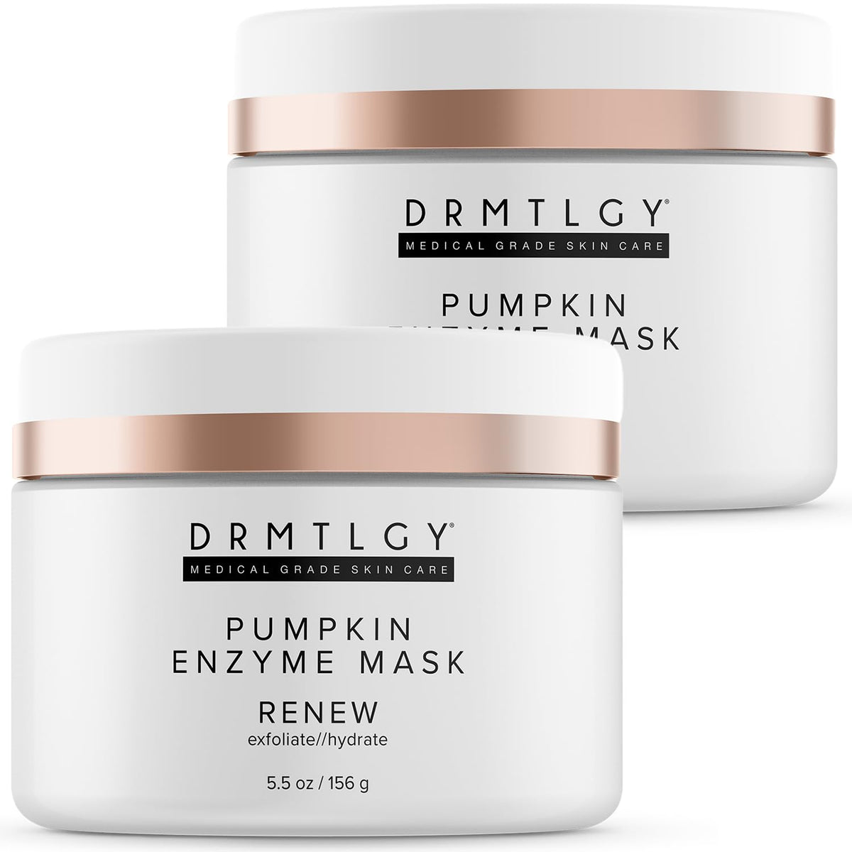 Drmtlgy Pumpkin Enzyme Face Mask 5.5 Oz - Gentle Exfoliating For Dull Skin, Fine Lines & Wr