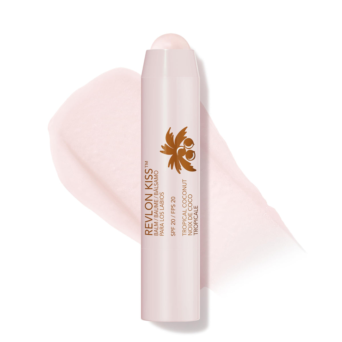 Revlon Kiss Tinted Lip Balm, Tropical Coconut, Spf 20, Hydrating Face Makeup, 0.09 Oz