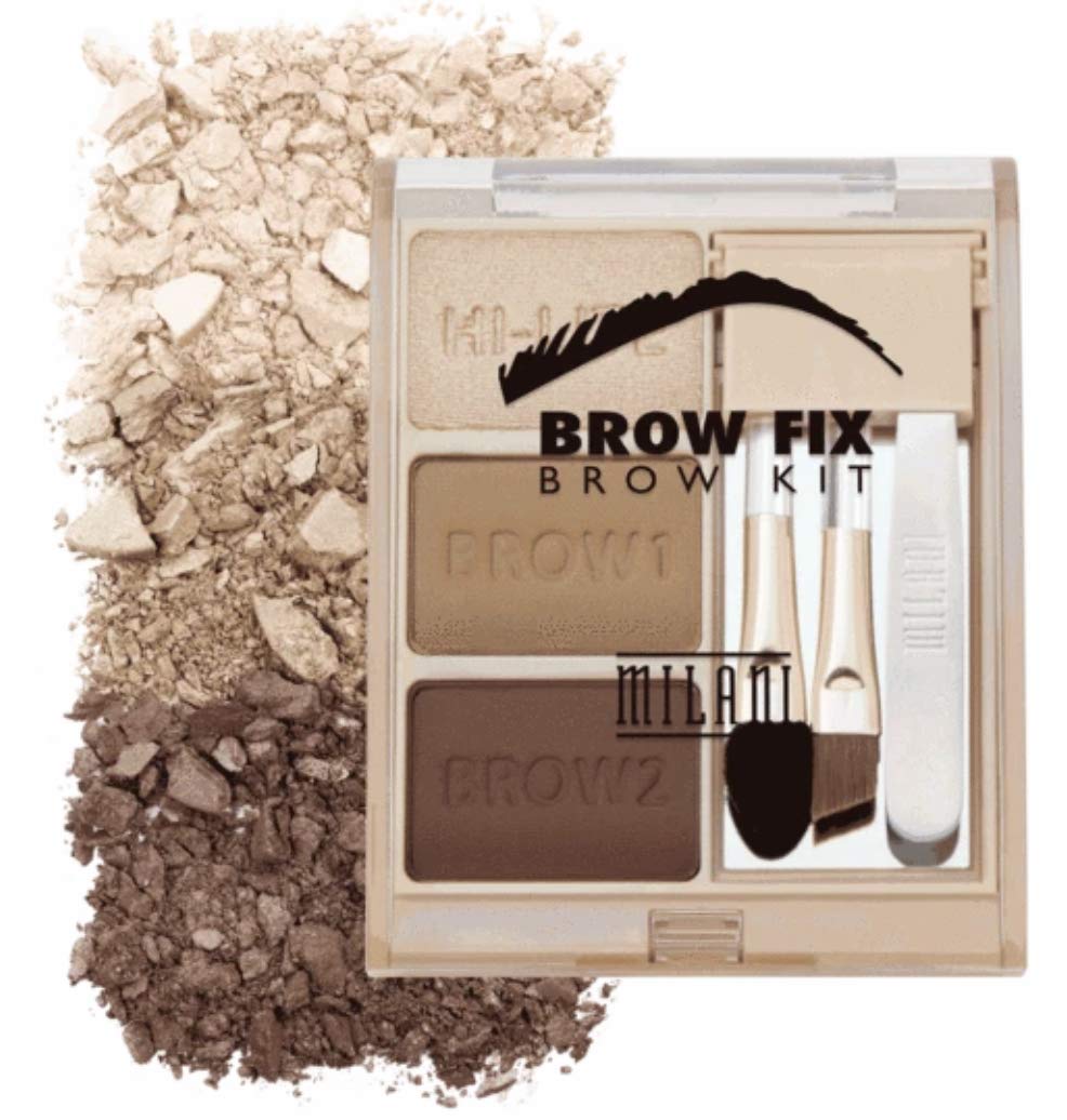 Milani Brow Fix Kit - Vegan & Cruelty-Free Eyebrow Color, Medium, 1 Count