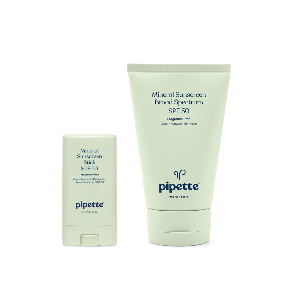 Pipette Mineral Sunscreen Lotion & Stick Duo, Spf 50 For Kids & Sensitive Skin, 0.5 Fl Oz