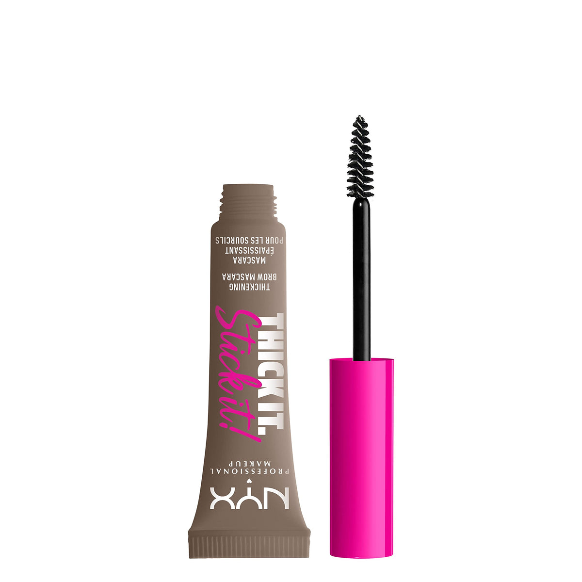 Nyx Professional Makeup Thick It Stick It Brow Mascara Gel, 0.23 Fl Oz - Taupe