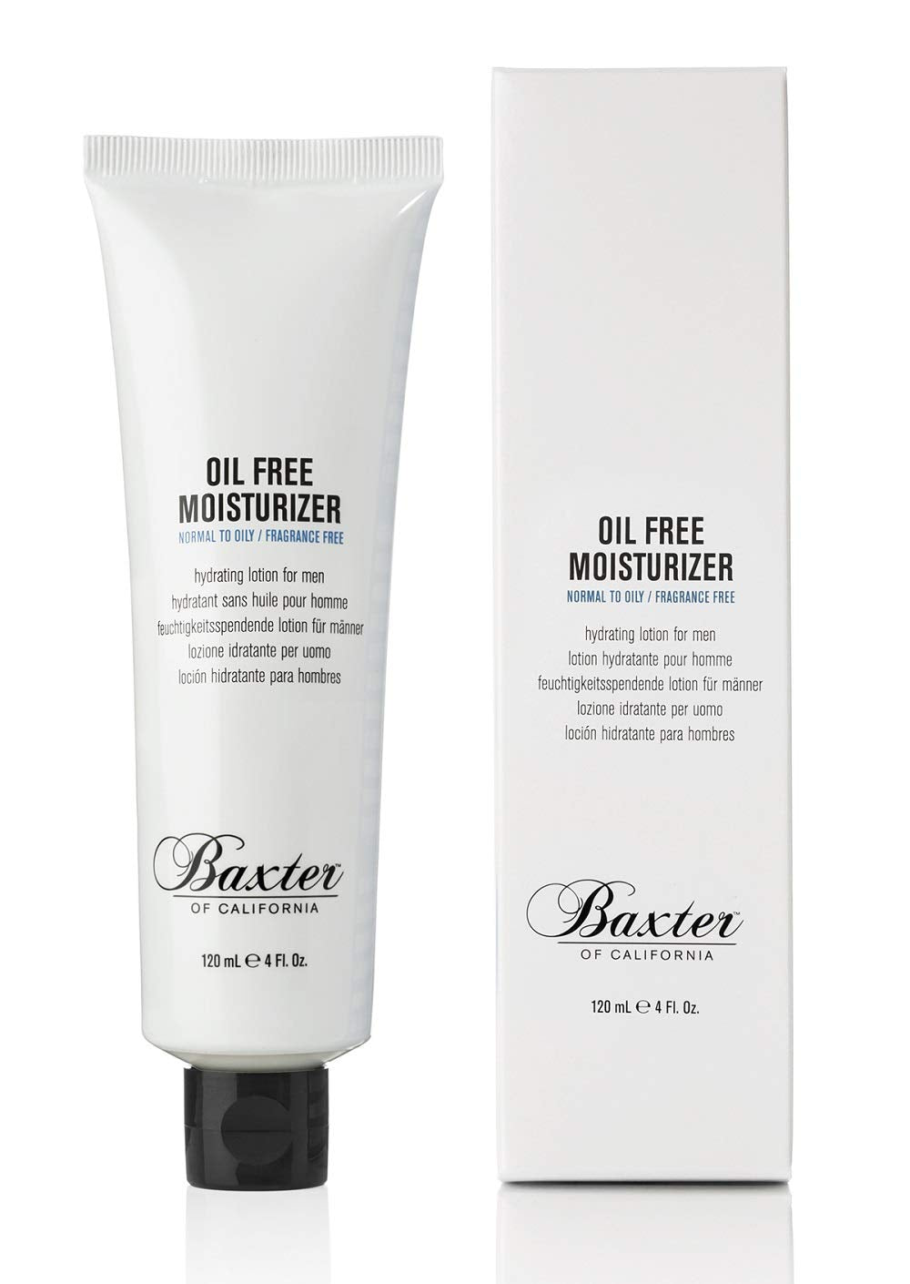 Baxter Of California Oil Free Face Moisturizer For Men | Lightweight & Fragrance Free, 4 Fl Oz