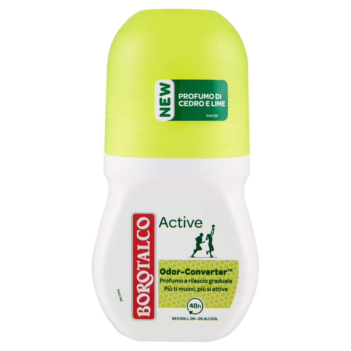 Borotalco Deo Roll On Active Cedar & Lime 50 Ml (1.69 Fl. Oz) – Freshness For All-Day Protection