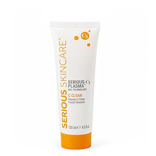 Serious Skincare Hydrating C3 Vitamin C Cleanser - Gentle Face Wash For Dry/Mature Skin 4 Oz.