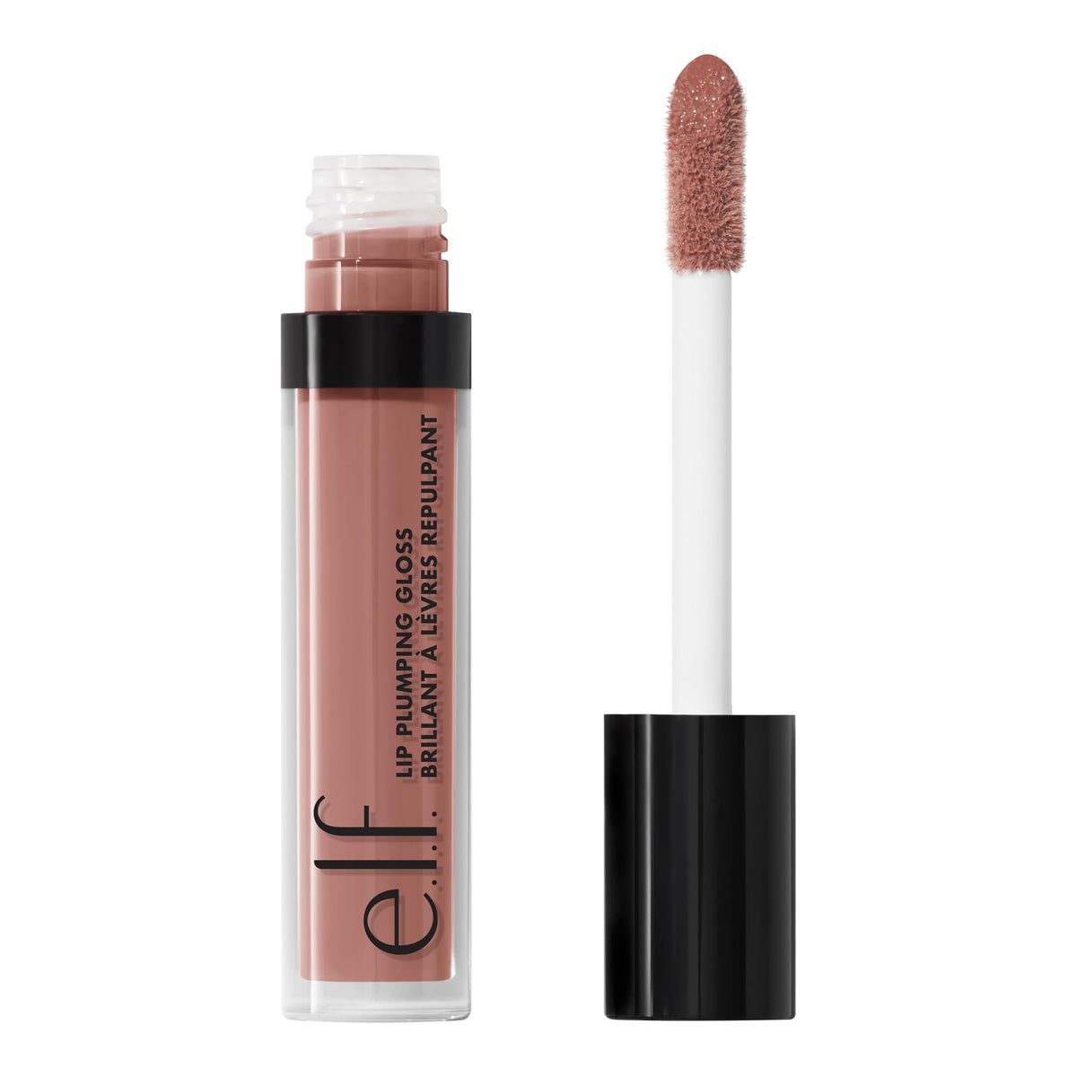 E.L.F. Lip Plumping Gloss - High-Shine, Hydrating, Vegan, Petal Pressed, 0.09 Fl