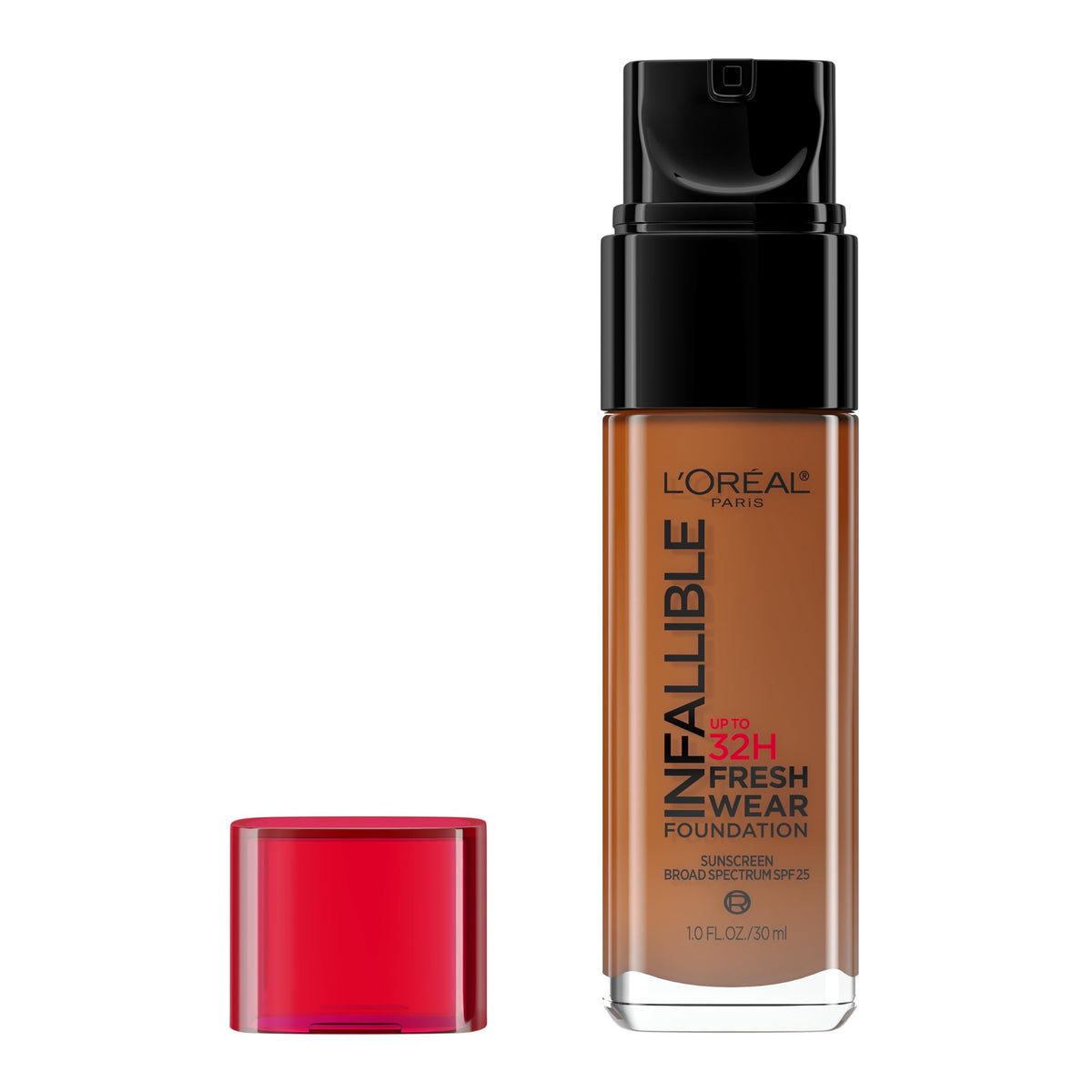 L’Oréal Paris Infallible 32Hr Foundation, 515 Copper, Lightweight, 1 Fl Oz - Long-Lasting Wear